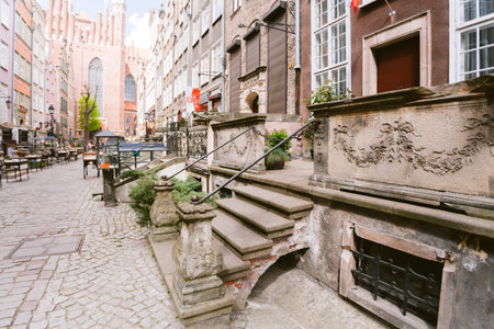 Mariacka street, a famous European street in Gdansk 