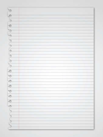 Note Paper Tornのイラスト素材