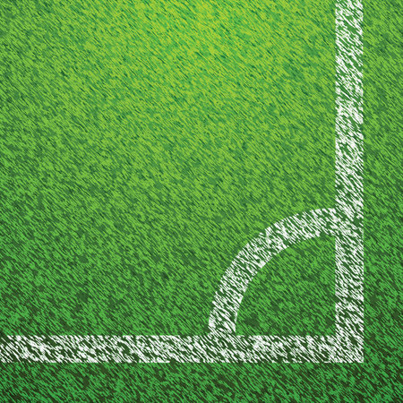 Soccer Field Grass Corner Vectorのイラスト素材
