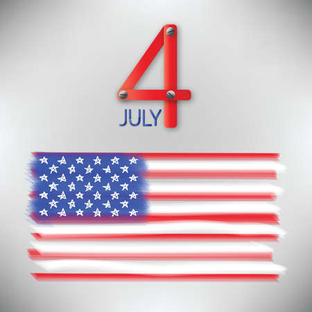 4th of July independence dayのイラスト素材