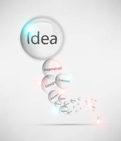 Concept for Design Bubble Vector Backgroundのイラスト素材