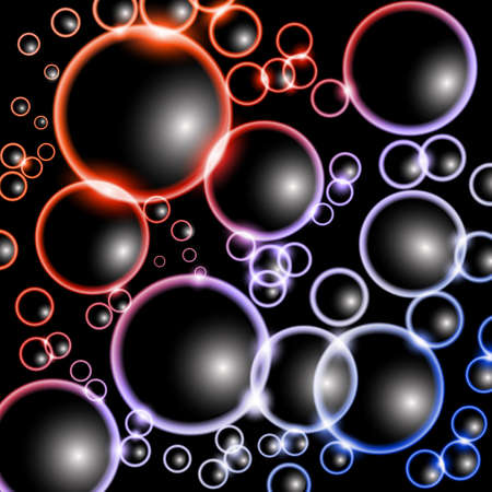 Abstract Colorful Bubble Background Vectorのイラスト素材