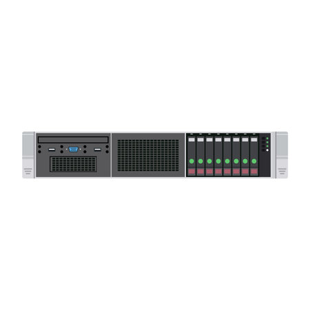 Illustration of Server Unit Used by Administrators of Hosting Providers