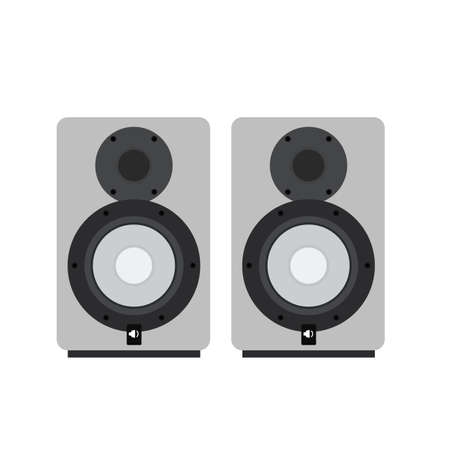 Illustration in Flat Style of Professional Studio Acousticsのイラスト素材