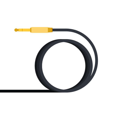 Flat Illustration of an Audio Jack Connectorのイラスト素材