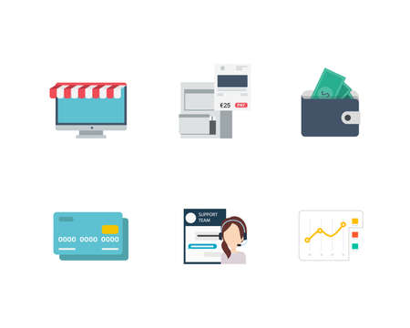 Business and Finance Iconsのイラスト素材