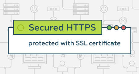 Secured HTTPS Connectionのイラスト素材