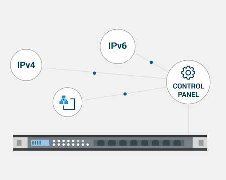 Server Network Managementのイラスト素材