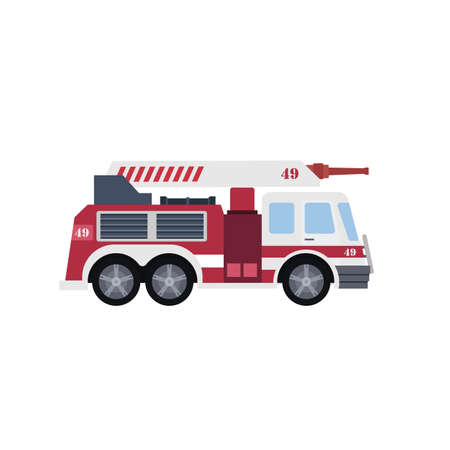 Fire Engine Vehicleのイラスト素材