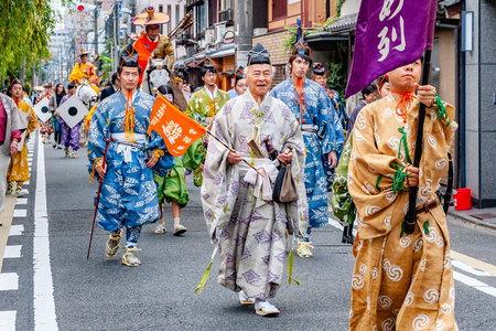 Kyoto, Japan - October 22, 2016: Festival of The Ages, an ancient costume parade held annually. Each...