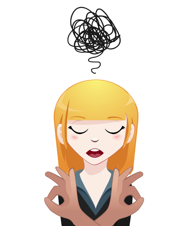 business woman with a problemのイラスト素材