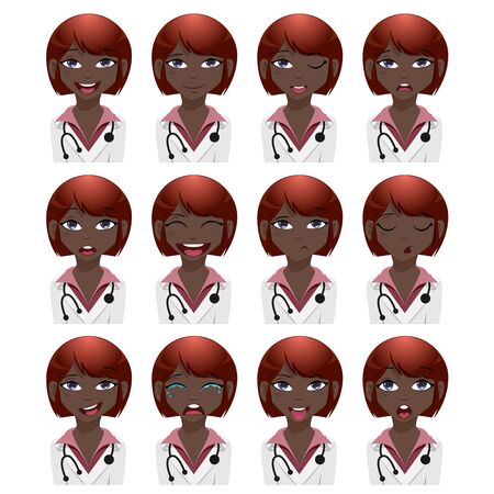 Medical avatarsetのイラスト素材