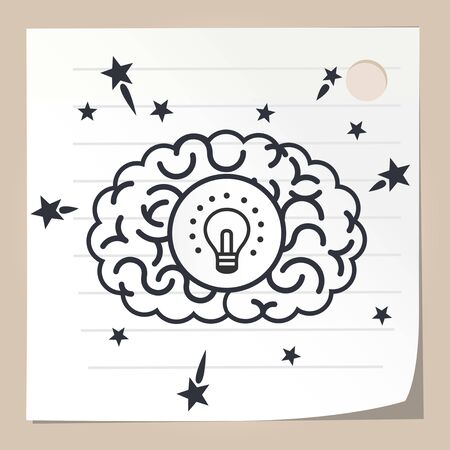 Brain concept illustrationのイラスト素材