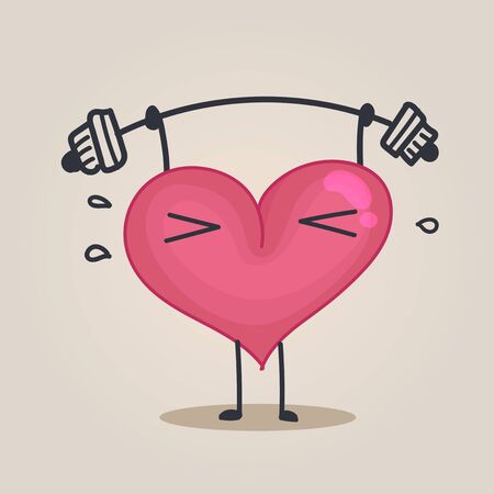 fitness heartのイラスト素材