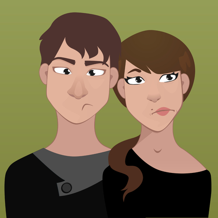 funny photo booth seriesのイラスト素材