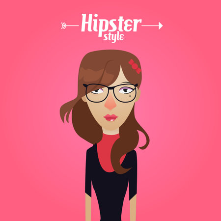 Hipsterのイラスト素材