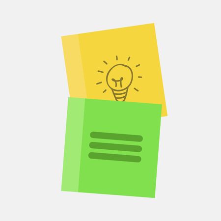 Sticky note paper vector illustrationのイラスト素材