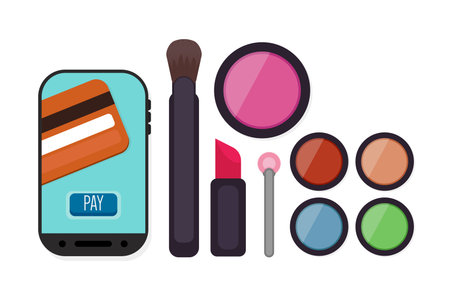 Make up vector setのイラスト素材