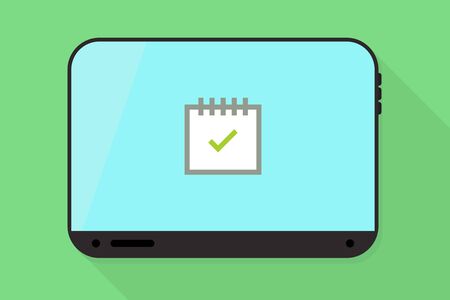 Tablet illustrationのイラスト素材