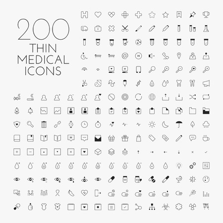 Healthcare & medical icon setのイラスト素材