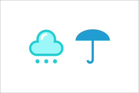 weather icon setのイラスト素材