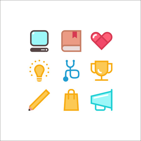 Icon setのイラスト素材