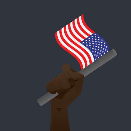 USA Flag illustrationのイラスト素材