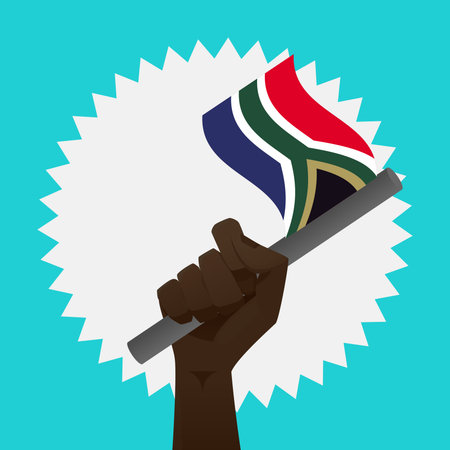 South-africa flagのイラスト素材