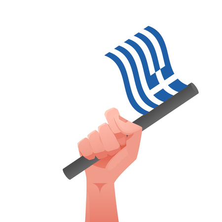 Greek flagのイラスト素材