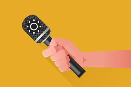 Microphone illustrationのイラスト素材