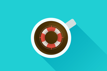 Coffee & iconのイラスト素材