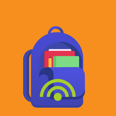 School bag vector illustrationのイラスト素材