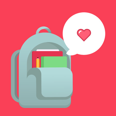 School bag vector illustrationのイラスト素材