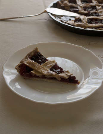 cherry pieの写真素材