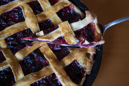 cherry pieの写真素材