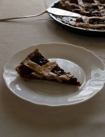 cherry pieの写真素材