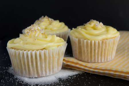 Oats cupcakesの写真素材