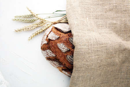 bread isolated on a white background. bakery conceptの写真素材