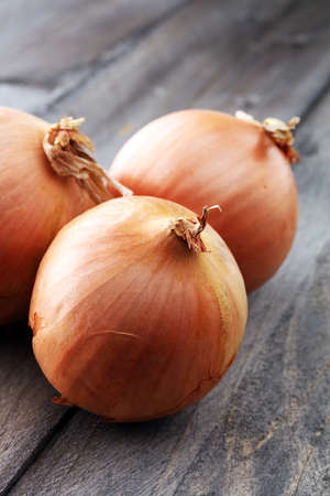 Large onion harvest Bulb onion is rich in vitamins, useful spring. の写真素材