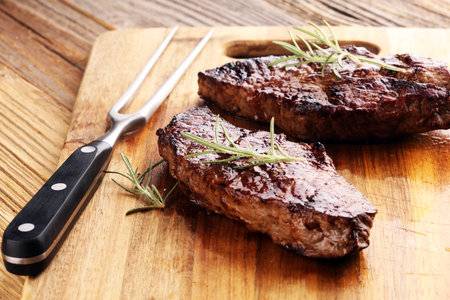 Barbecue Rib Eye Steak or rump steak - Dry Aged Wagyu Entrecote Steak