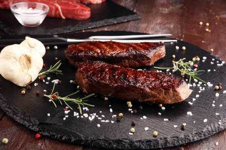Barbecue Rib Eye Steak or rump steak - Dry Aged Wagyu Entrecote Steak