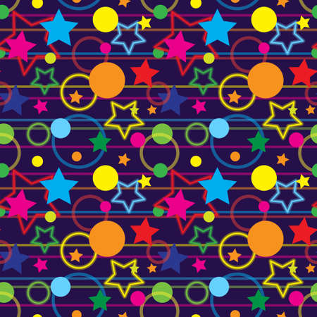 Abstract seamless pattern, christmas magic background. Eps10 vector illustrationのイラスト素材