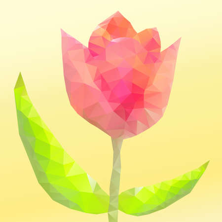 Abstract flower of triangles. のイラスト素材