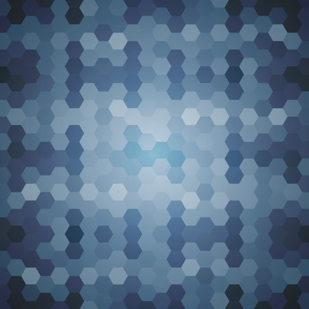 Abstract colorful background of hexagons. Vector illustration
