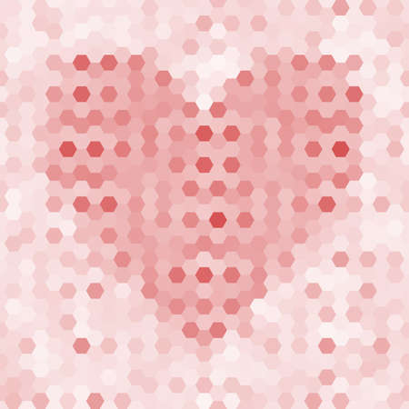 Abstract seamless background of hexagons. Vector illustrationのイラスト素材