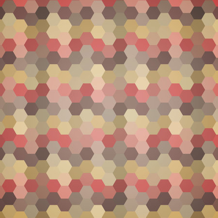 Abstract colorful background of hexagons. Vector illustrationのイラスト素材