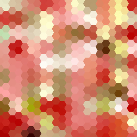 Abstract colorful background of hexagons. Vector illustration