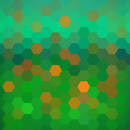 Abstract colorful background of hexagons. Vector illustration