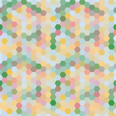 Abstract colorful background of hexagons. Vector illustration