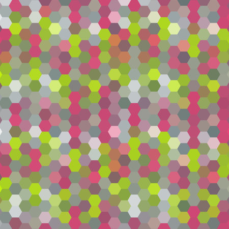 Abstract colorful background of hexagons. Vector illustration